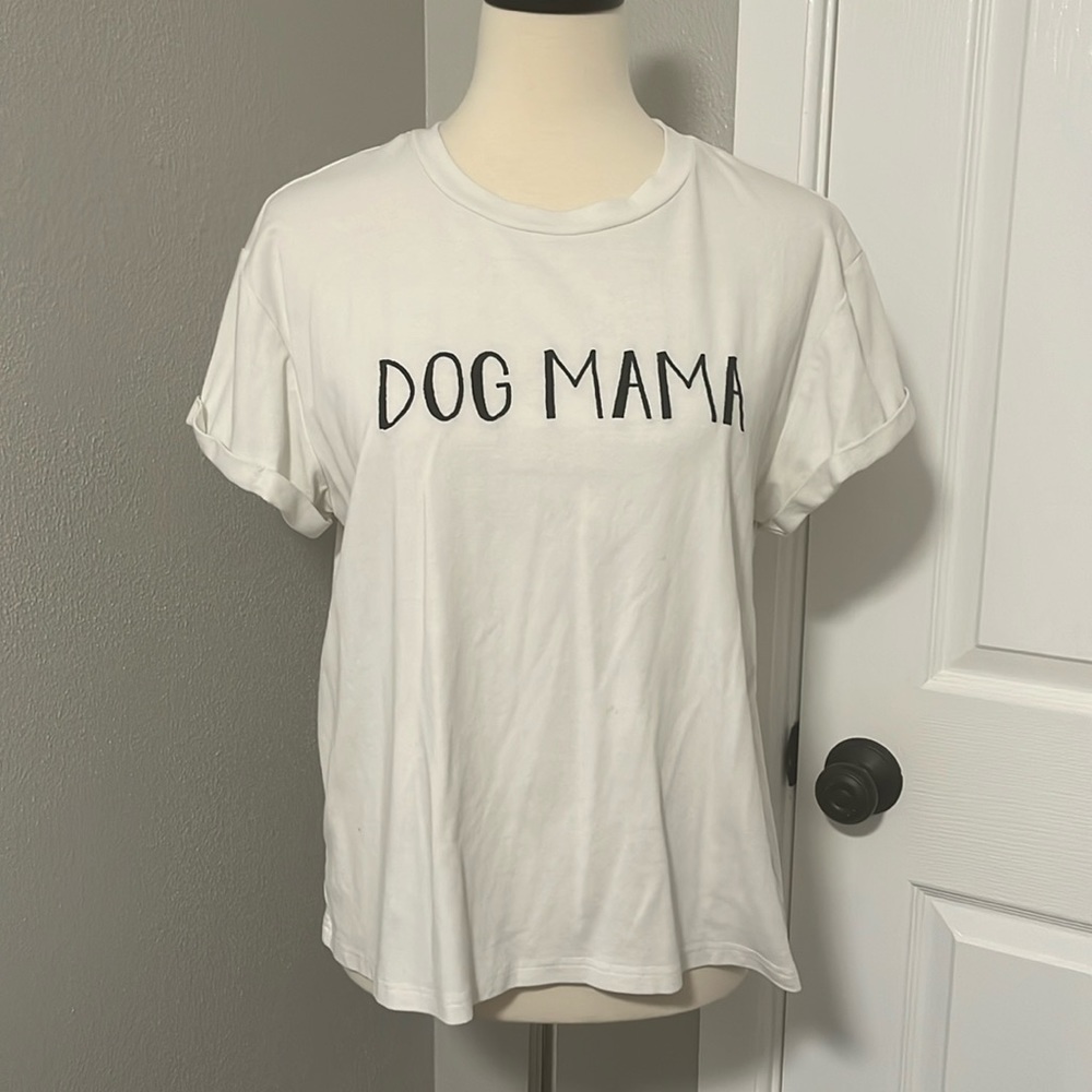 Polagram “Dog Mama” Stretchy Short Sleeve Tee Shirt